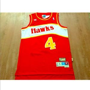 Spud Webb ATL Hawks #4 Home Jersey L